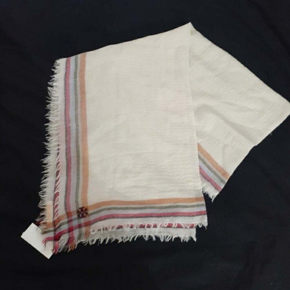 NEW Tory Burch Scarf With Logo Women's